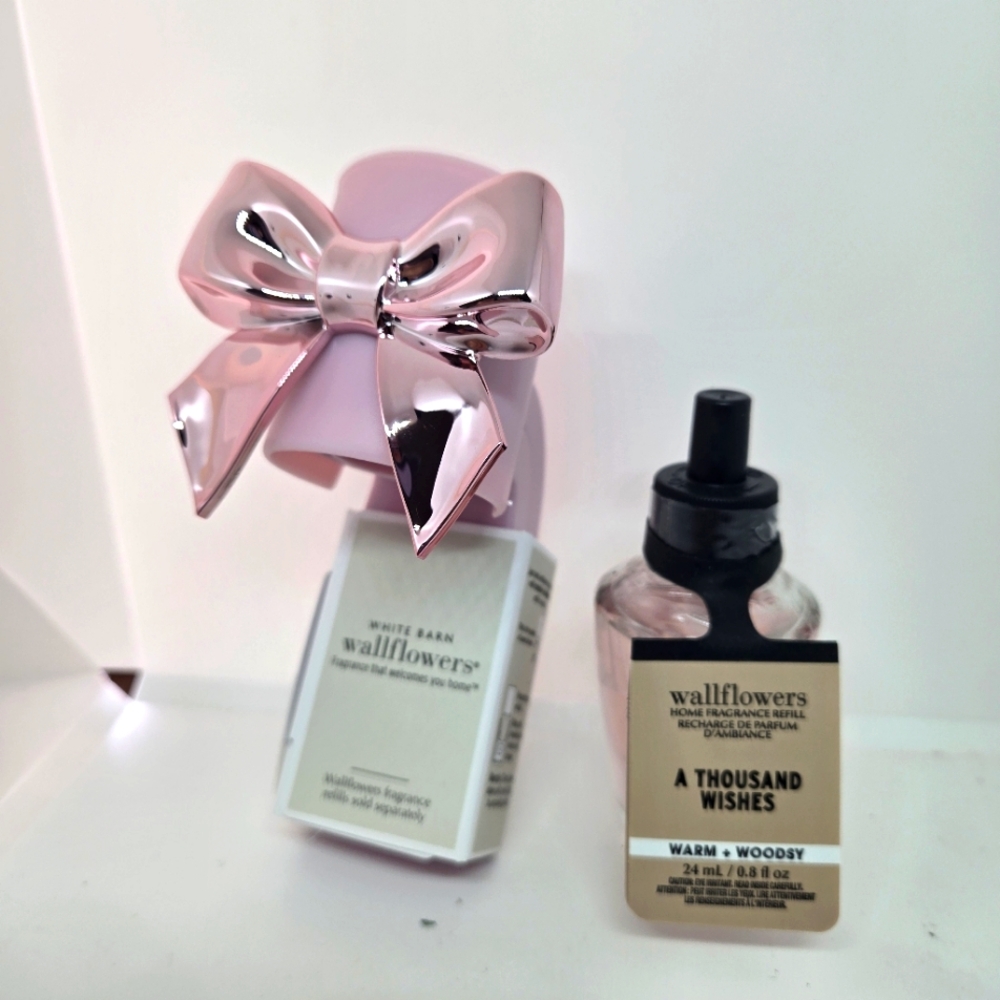 Bath & Body Works Pink Bow Wallflower Plug A Thousand Wishes Refill Scent